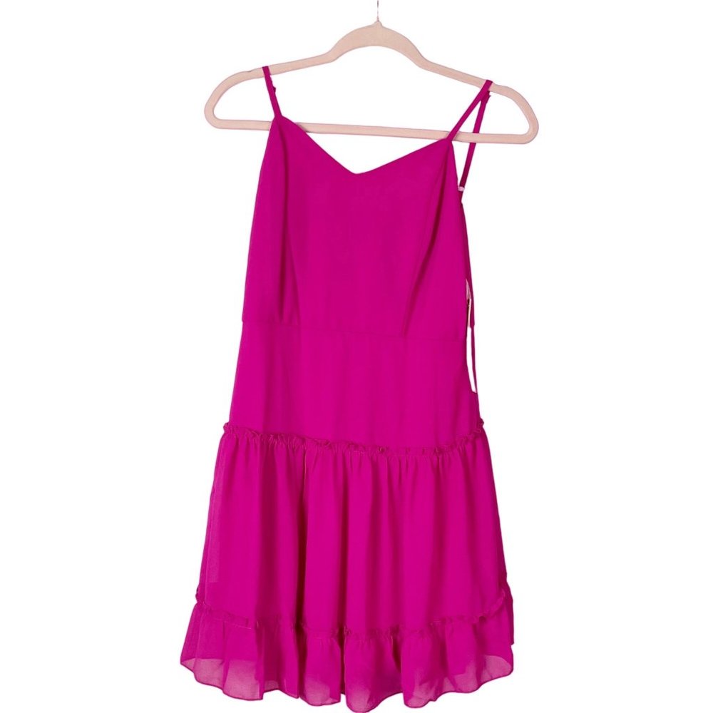 She Sky Dress Hot Pink Rowan Size S Spaghetti Straps